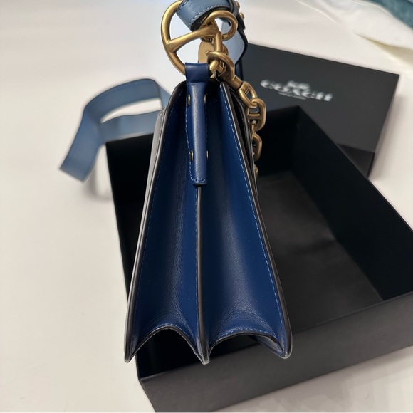 NWT Coach Beat Shoulder Bag Azure Colorblock in gift box with dust bag - Picture 5 of 11